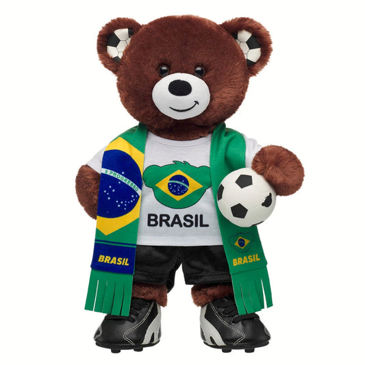 Let's Goal Bear Brasil Gift Set | Build-A-Bear - US 1338