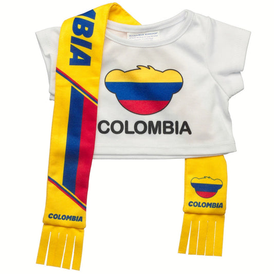 Colombia Scarf &amp; T-Shirt Set | Build-A-Bear - US 3522