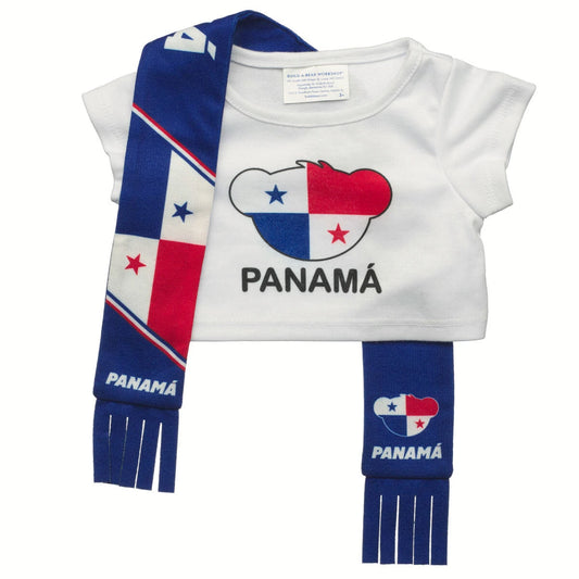 Panama Scarf &amp; T-Shirt Set | Build-A-Bear - US 8434