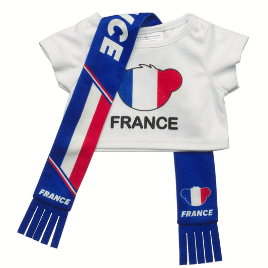 France Scarf &amp; T-Shirt Set | Build-A-Bear - US 9928