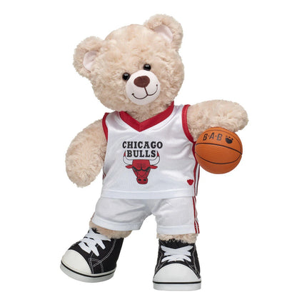Chicago Bulls Happy Hugs Teddy Bear Basketball Gift Set | Build-A-Bear® - US 1387
