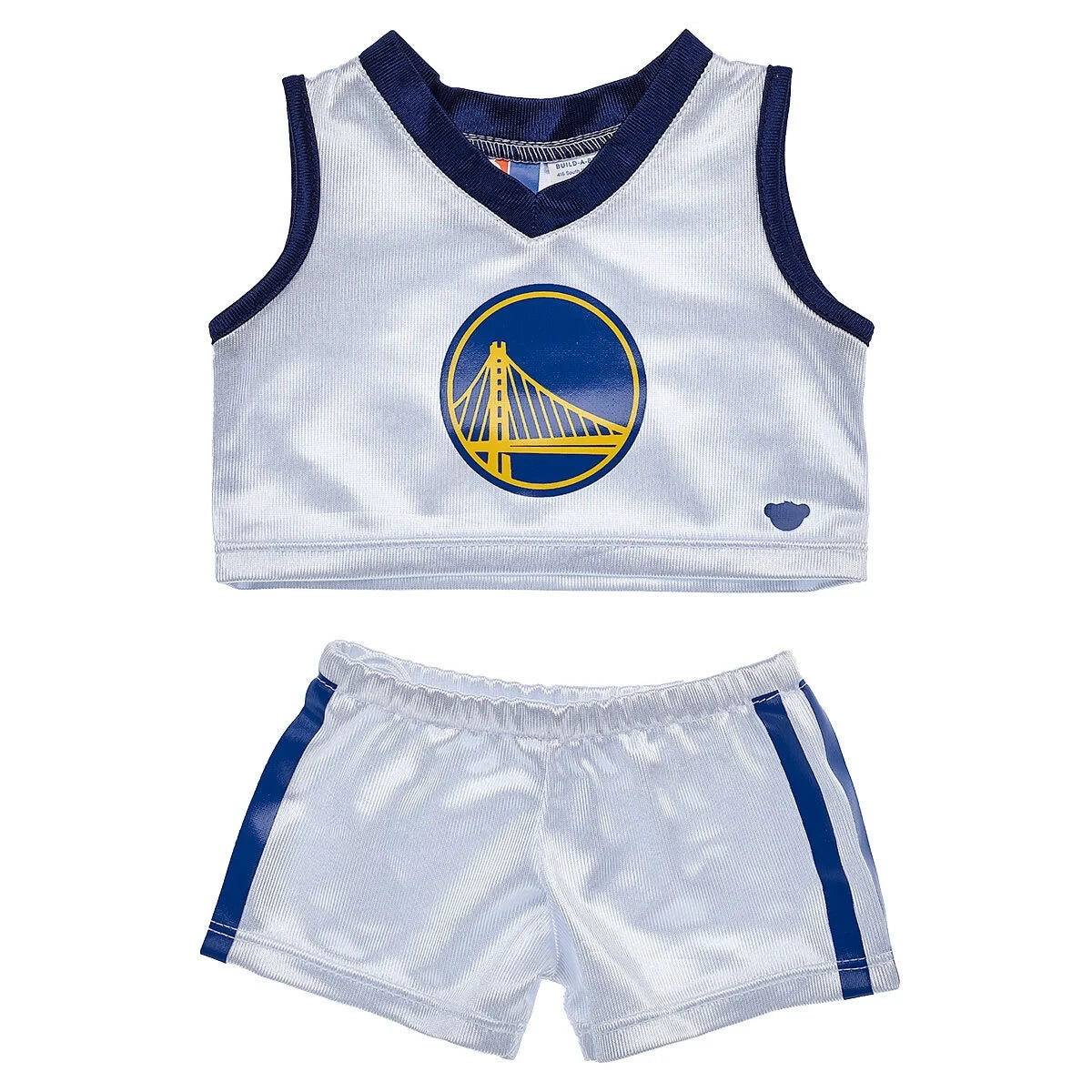 Golden State Warriors Happy Hugs Teddy Bear Basketball Gift Set | Build-A-Bear® - US 0183