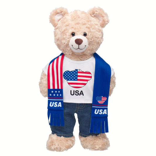 USA Scarf &amp; T-Shirt Set | Build-A-Bear - US 0066