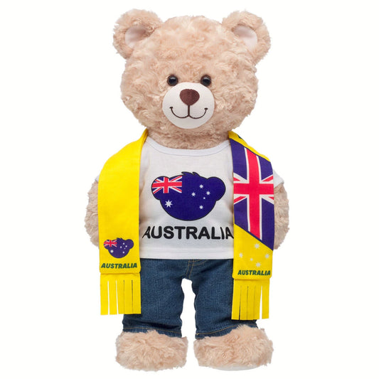 Australia Scarf &amp; T-Shirt Set | Build-A-Bear - US 3818
