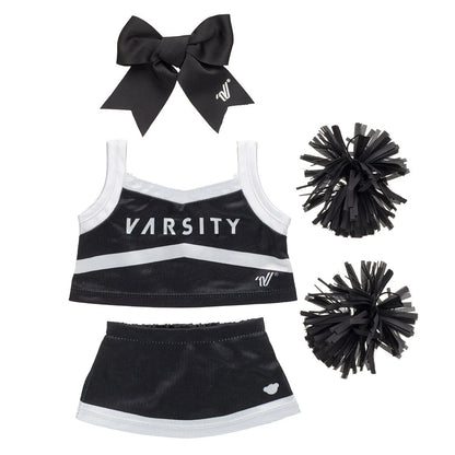 Online-Only Pastel Swirl Kitty Black Cheer Uniform Set | Build-A-Bear® - US 1258