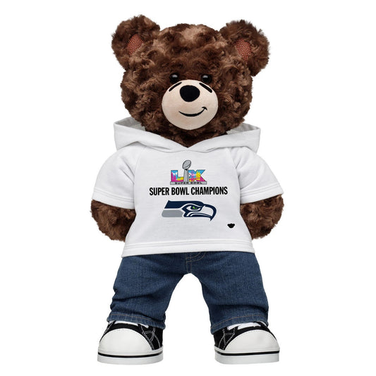 Football Teddy Bear Super Bowl LX Seattle Seahawks | Build-A-Bear - US 6820