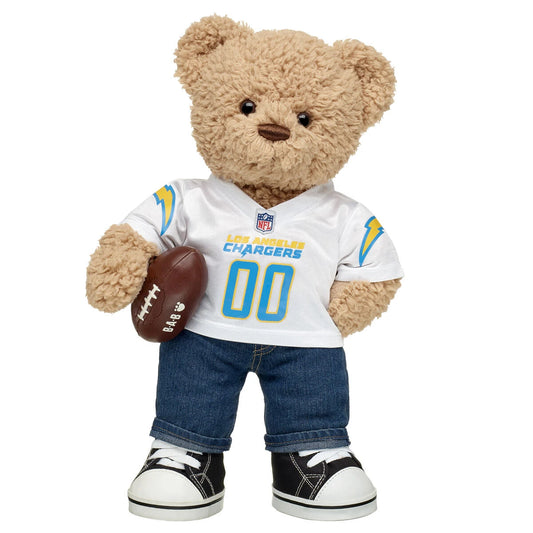 Timeless Teddy Football Los Angeles Chargers Gift Set | Build-A-Bear® - US 2173