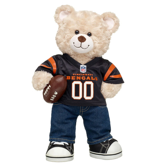 Happy Hugs Teddy Football Cincinnati Bengals Gift Set | Build-A-Bear® - US 3700
