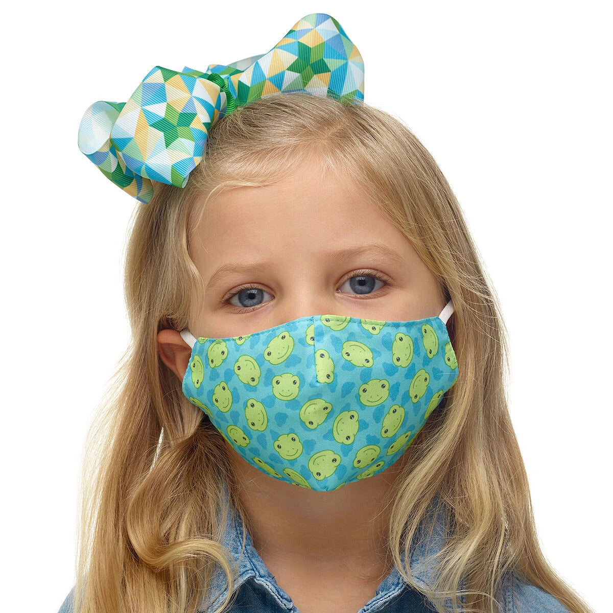 Child-Size Spring Green Frog Face Mask | Build-A-Bear® - US 1540
