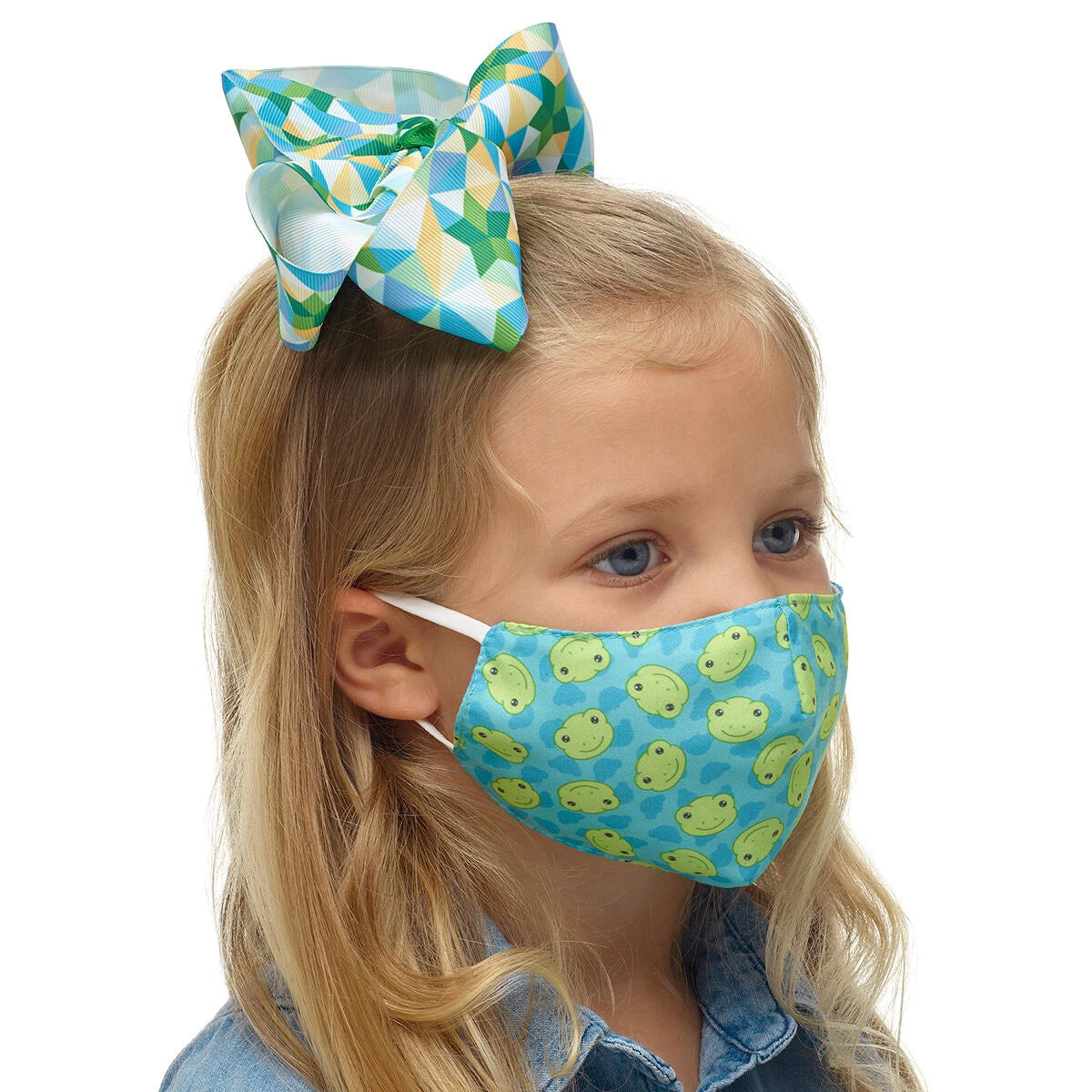 Child-Size Spring Green Frog Face Mask | Build-A-Bear® - US 1540
