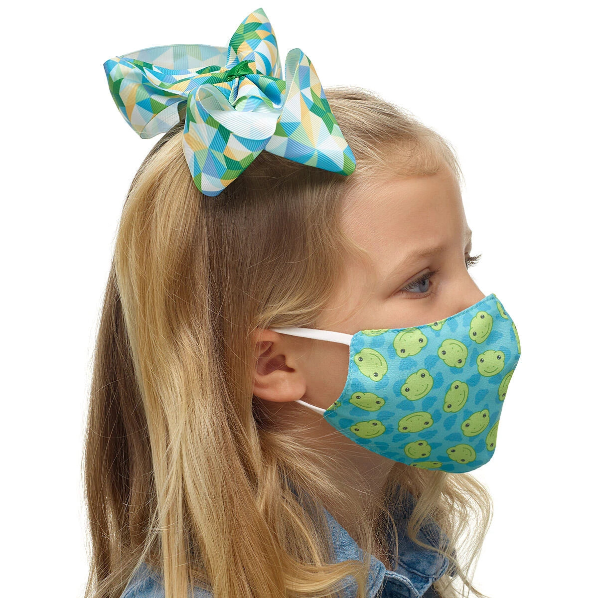 Child-Size Spring Green Frog Face Mask | Build-A-Bear® - US 1540
