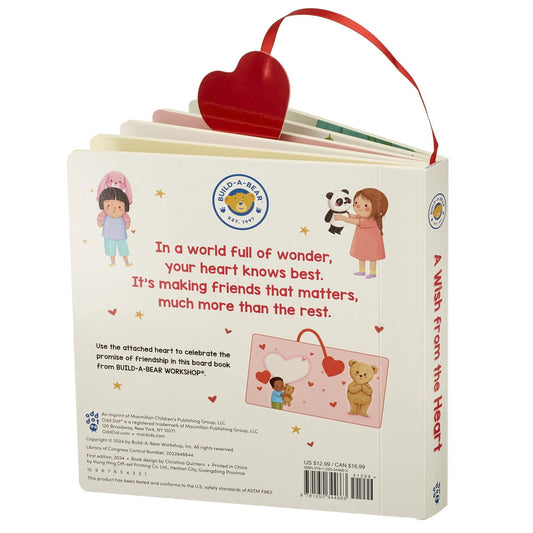 "A Wish from the Heart" Board Book | Build-A-Bear® - US 6378