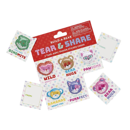 Valentine's Day Tear &amp; Share Sticker Set | Build-A-Bear® - US 4282