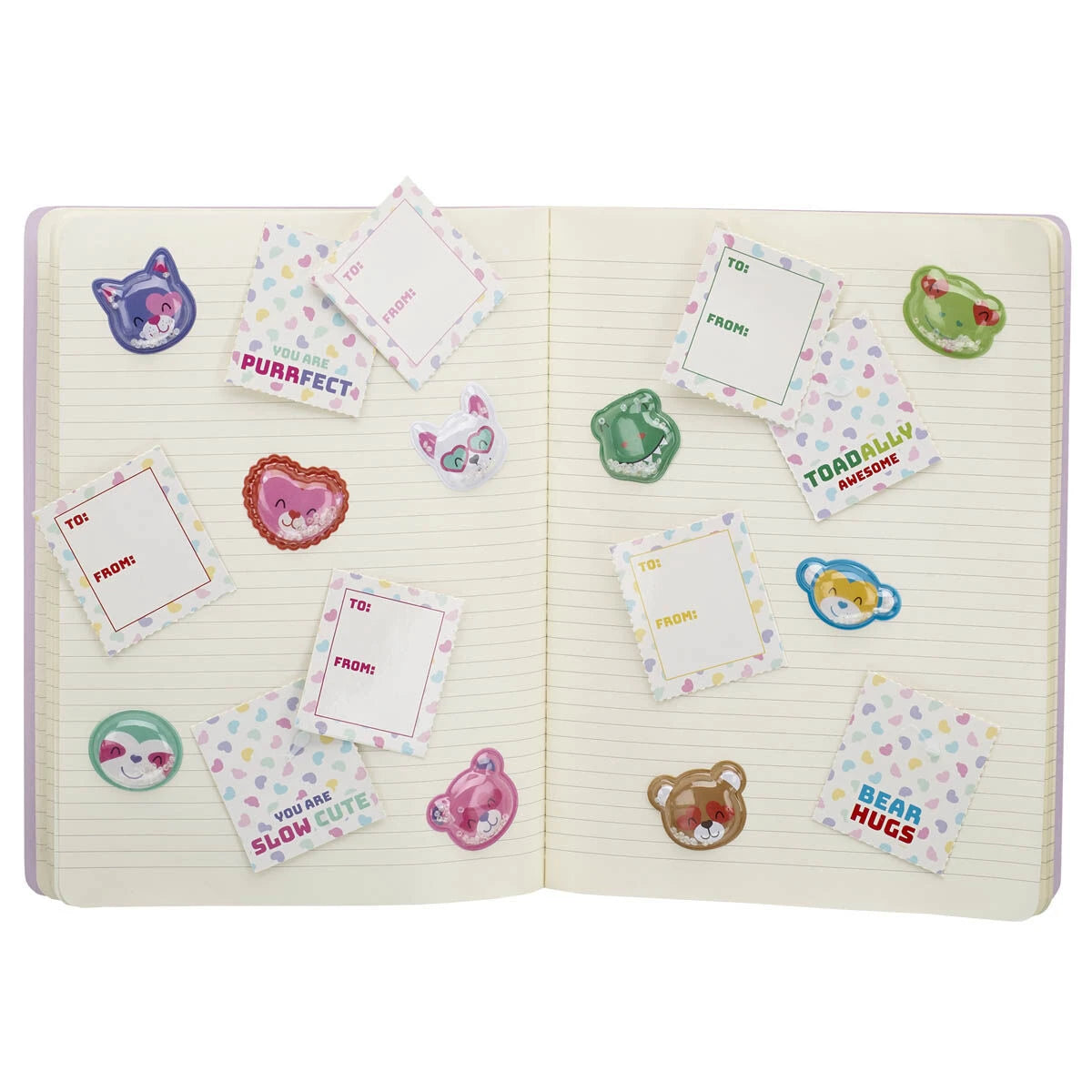 Valentine's Day Tear &amp; Share Sticker Set | Build-A-Bear® - US 4282