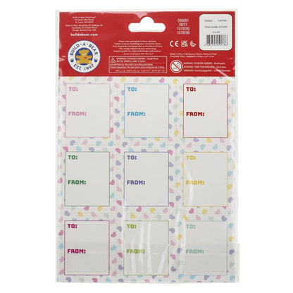 Valentine's Day Tear &amp; Share Sticker Set | Build-A-Bear® - US 9699