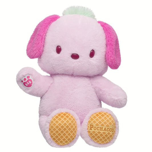 Sanrio Hello Kitty &amp; Friends Strawberry Ice Cream Pochacco Plush | Build-A-Bear - US 6671