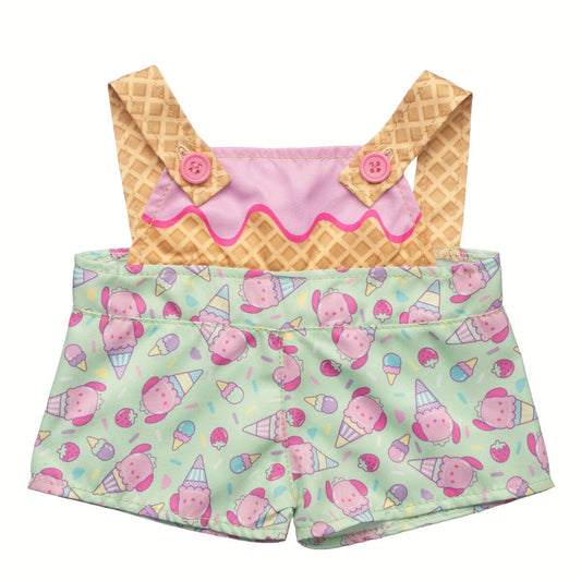 Sanrio Hello Kitty &amp; Friends Strawberry Ice Cream Pochacco Overalls | Build-A-Bear - US 7720