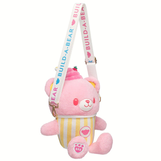 Strawberry Lemonade Bear Slushie Plushie w/ Carrying | BAB - US 4692