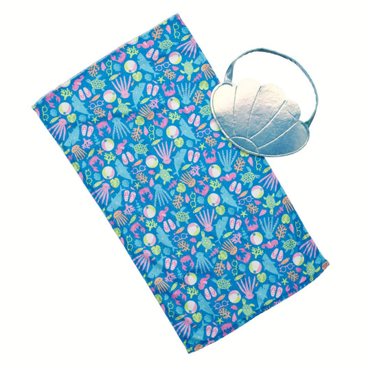 Seashell Tote &amp; Beach Towel Set | Build-A-Bear - US 0244