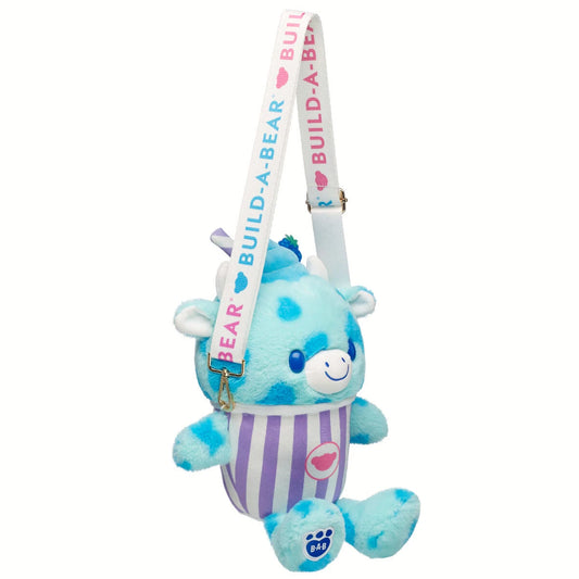 Blue Raspberry Cow Slushie Plushie w/ Carrying Strap | BAB - US 4046