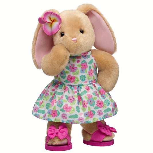 Pawlette Bunny Plush Tropical Gift Set | Build-A-Bear - US 7184