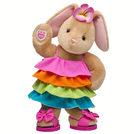 Pawlette Bunny Summer Ruffle Dress Gift Set | Build-A-Bear - US 6036