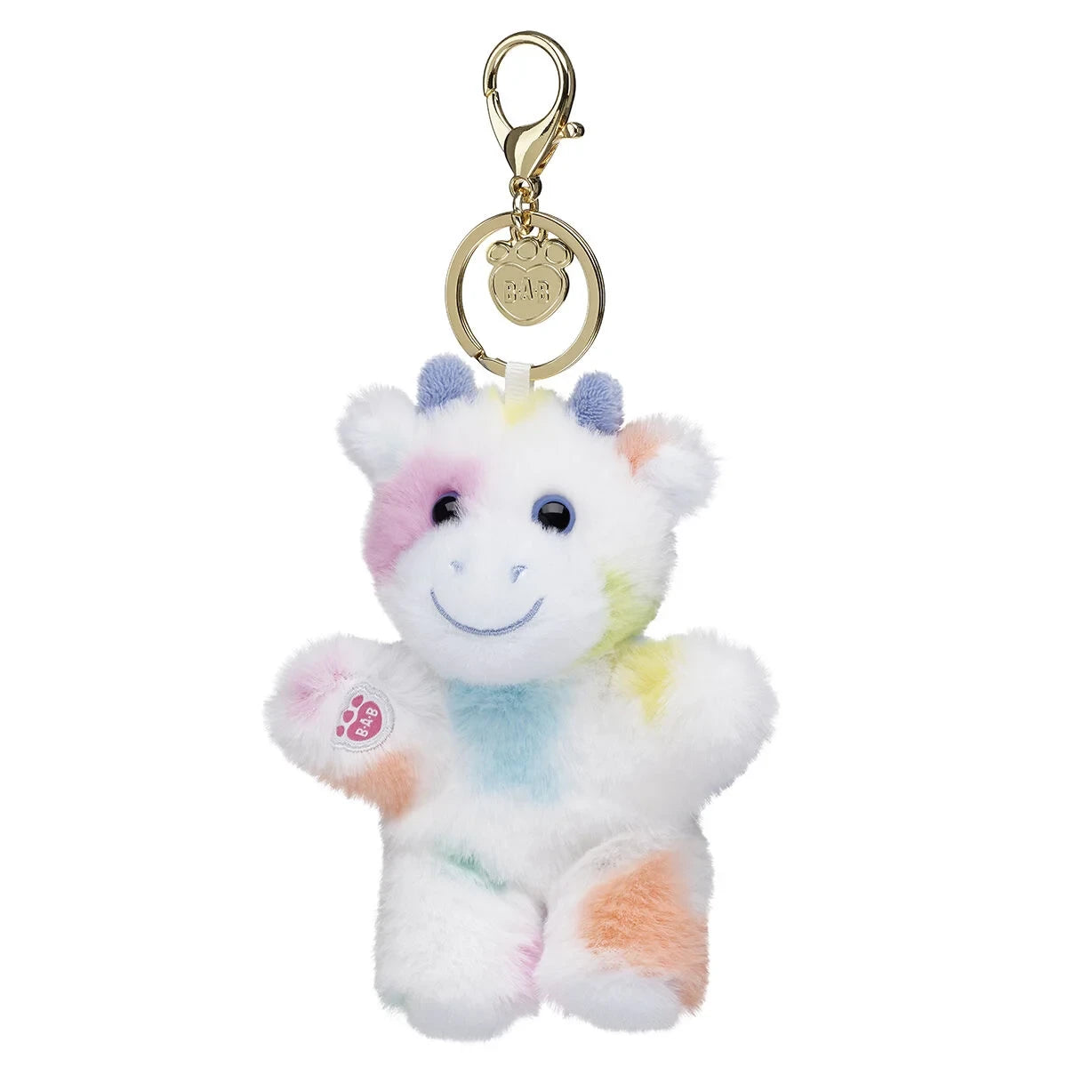 Colorful Splatter Cow Plush Bag Charm | Build-A-Bear - US 1062
