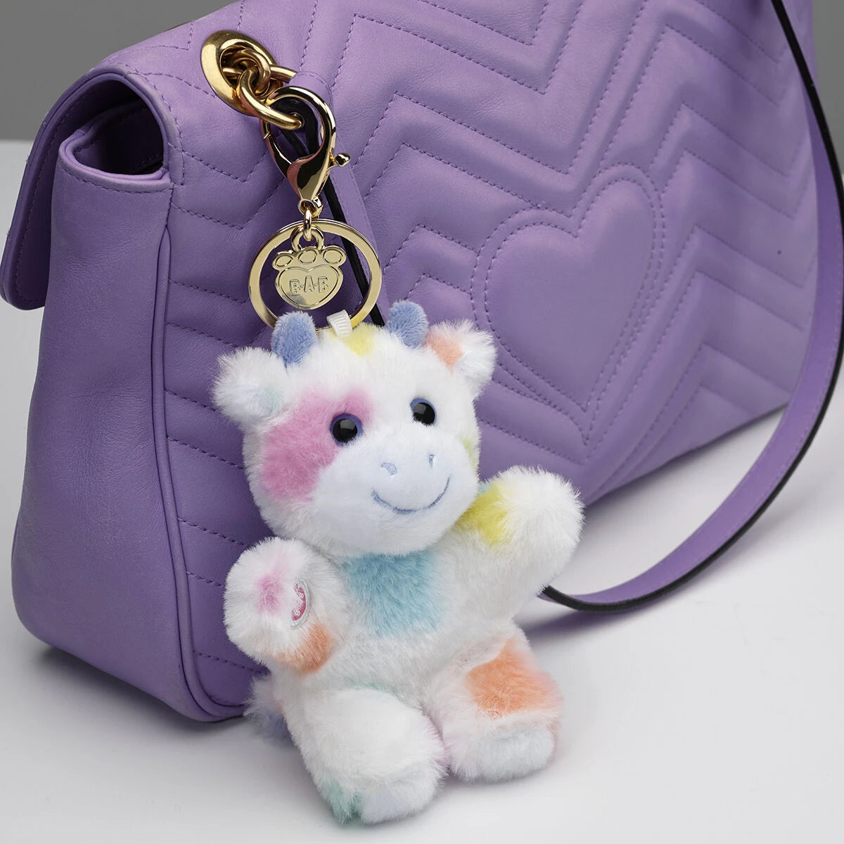 Colorful Splatter Cow Plush Bag Charm | Build-A-Bear - US 7827