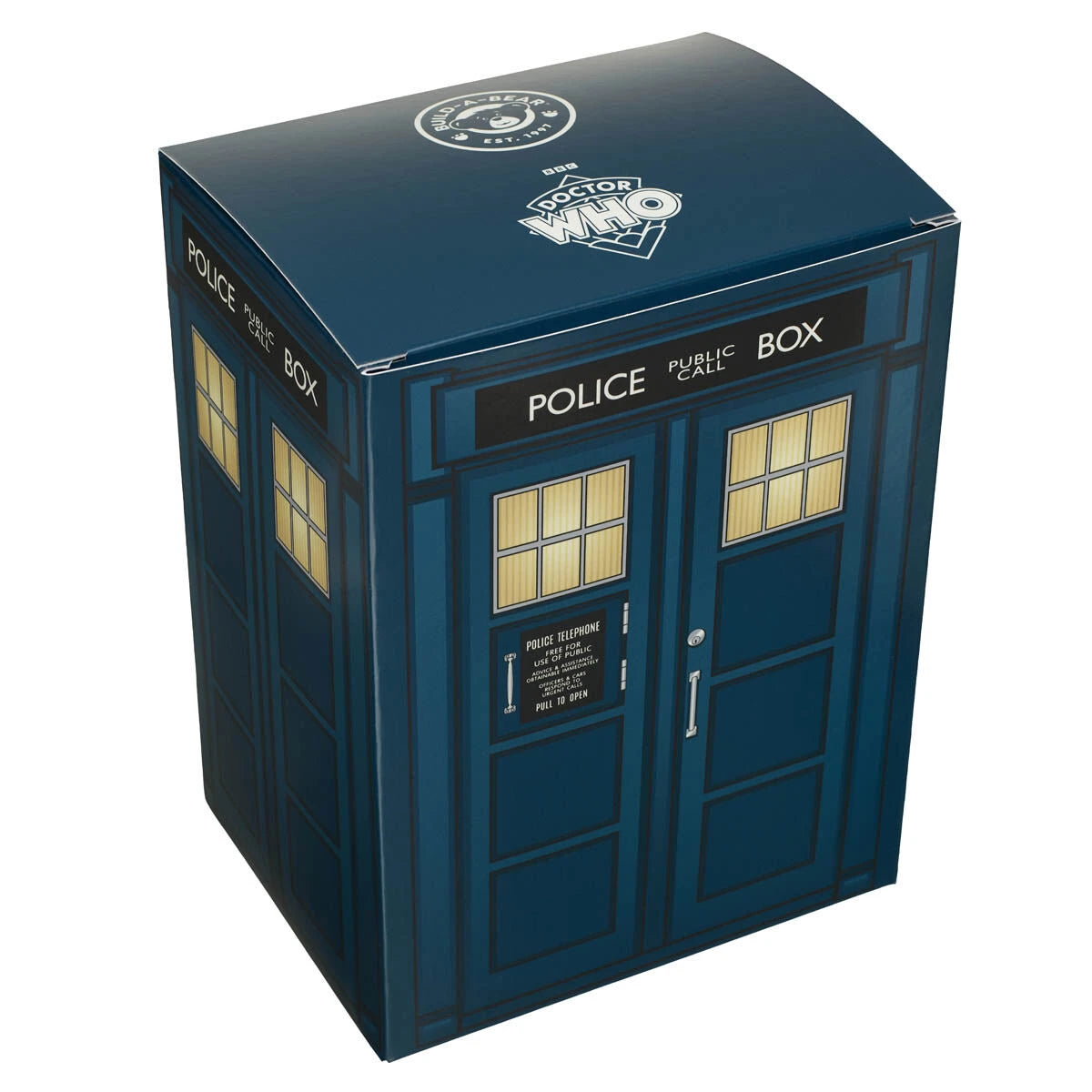Doctor Who Teddy Bear Fifteenth Doctor Gift Set with TARDIS Gift Box | Build-A-Bear® - US 2544