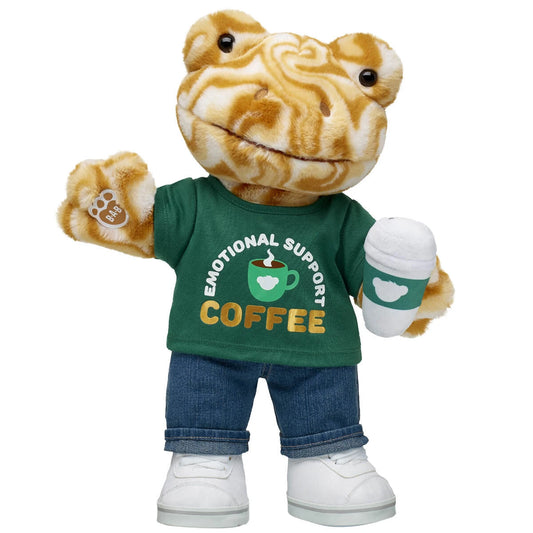 Frappe Frog Stuffed Animal Emotional Support Set | Build-A-Bear® - US 0414