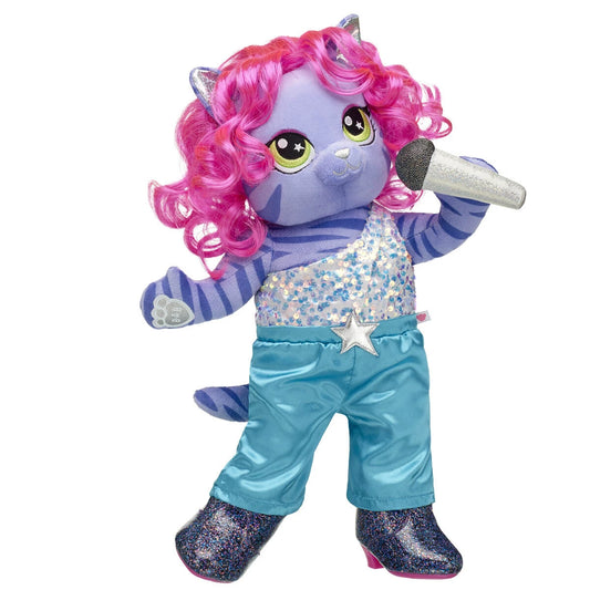 Honey Girls Teegan Tiger Pink Hair Plush Toy Gift Set - US 6199