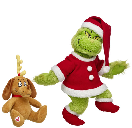 Grinch &amp; Max Plush Gift Set | Build-A-Bear - US 7565
