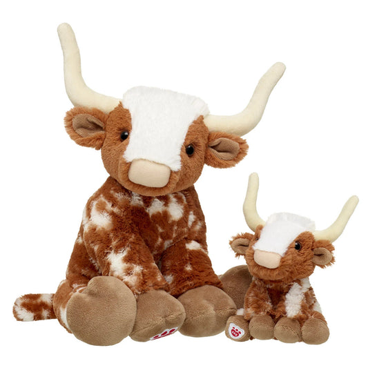 Longhorn Cow Stuffed Animal &amp; Mini Beans Gift Set | Build-A-Bear® - US 9133
