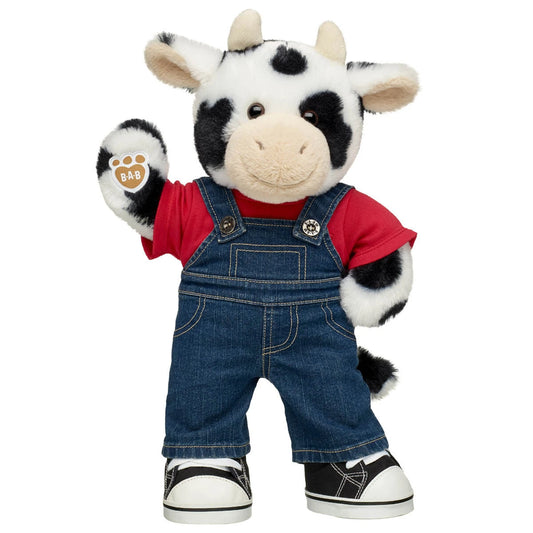 Cuddly Cow Stuffed Animal Overalls Gift Set | Build-A-Bear® - US 4383