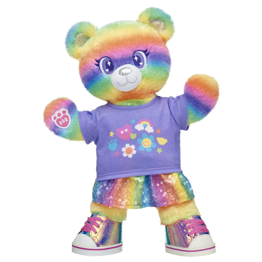Rainbow Stripes Teddy Bear Skirt Gift Set | Build-A-Bear - US 8492