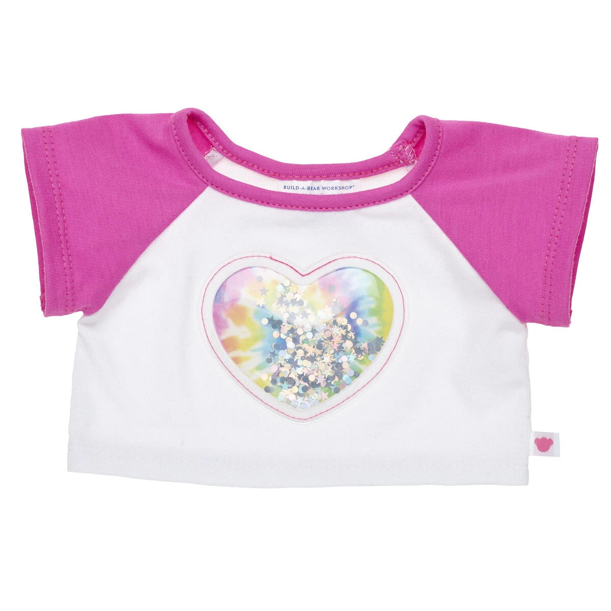 Tie-Dye Sequin Heart T-Shirt | Build-A-Bear - US 6214
