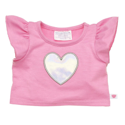 Kabu™ Pink Heart T-Shirt for Plush Toys | Build-A-Bear® - US 7224