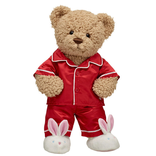 Timeless Teddy Bear Red Satin Pajama Gift Set| Build-A-Bear® - US 8440