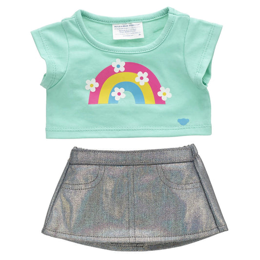 Kabu™ Rainbow Tee &amp; Skirt Set for Plush Toys | Build-A-Bear® - US 0715