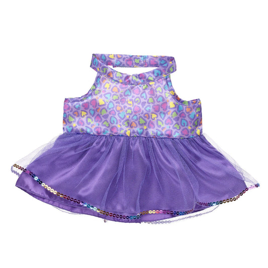 Rainbow Leopard Print Dress | Build-A-Bear - US 8319