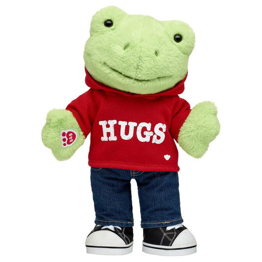 Spring Green Frog Stuffed Animal Hugs Gift Set | Build-A-Bear® - US 3683