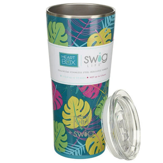 22 oz. Swig Life Palm Leaf Insulated Tumbler | Build-A-Bear® - US 4155