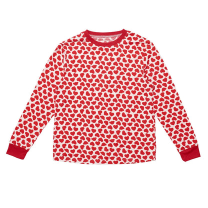 Build-A-Bear Pajama Shop™ Red Hearts PJ Top - Adult - US 8221