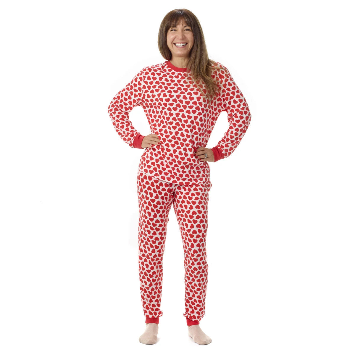 Build-A-Bear Pajama Shop™ Red Hearts PJ Top - Adult - US 6991