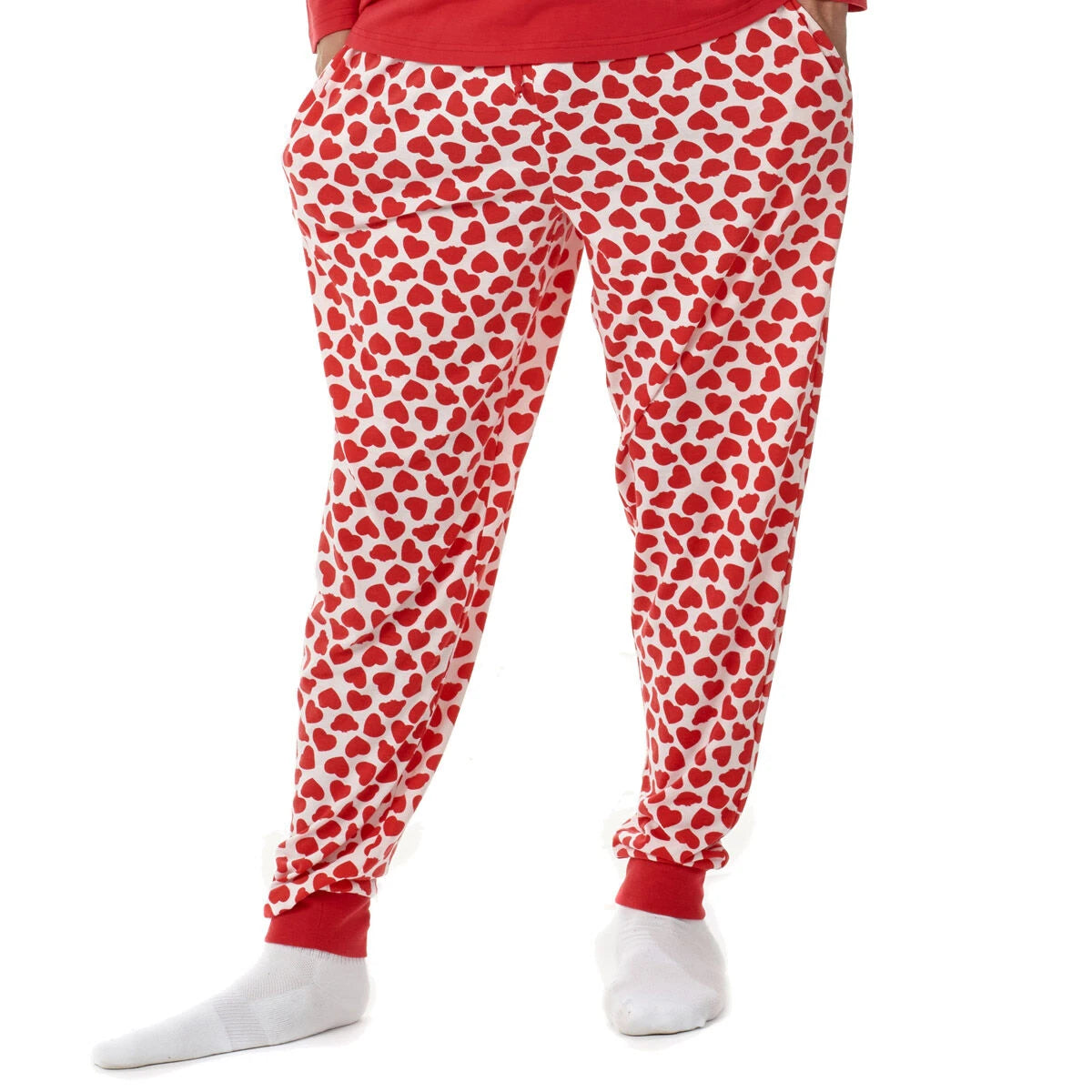 Build-A-Bear Pajama Shop™ Red Hearts PJ Pants - Adult - US 1385