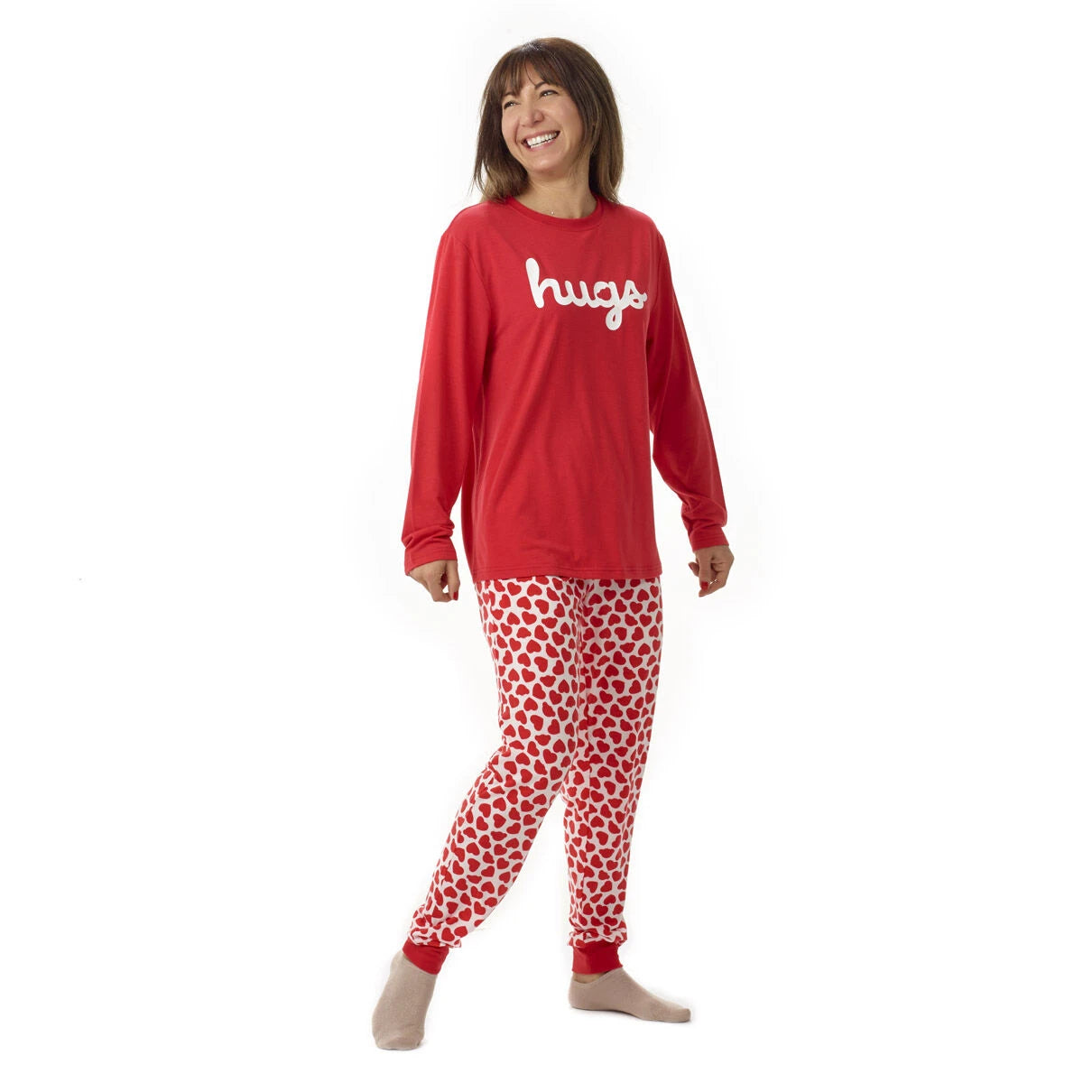 Build-A-Bear Pajama Shop™ Red Hearts PJ Pants - Adult - US 1385