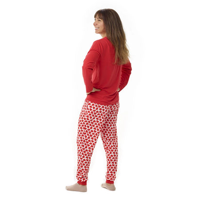 Build-A-Bear Pajama Shop™ Red Hearts PJ Pants - Adult - US 1385