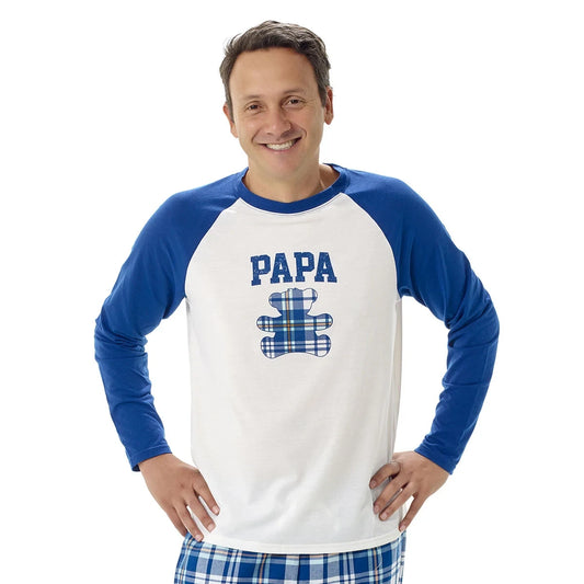 Build-A-Bear Pajama Shop™ Papa Bear Raglan Top - Adult - US 5297