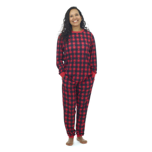 Build-A-Bear Pajama Shop™ Buffalo Check Top - Adult - US 5258