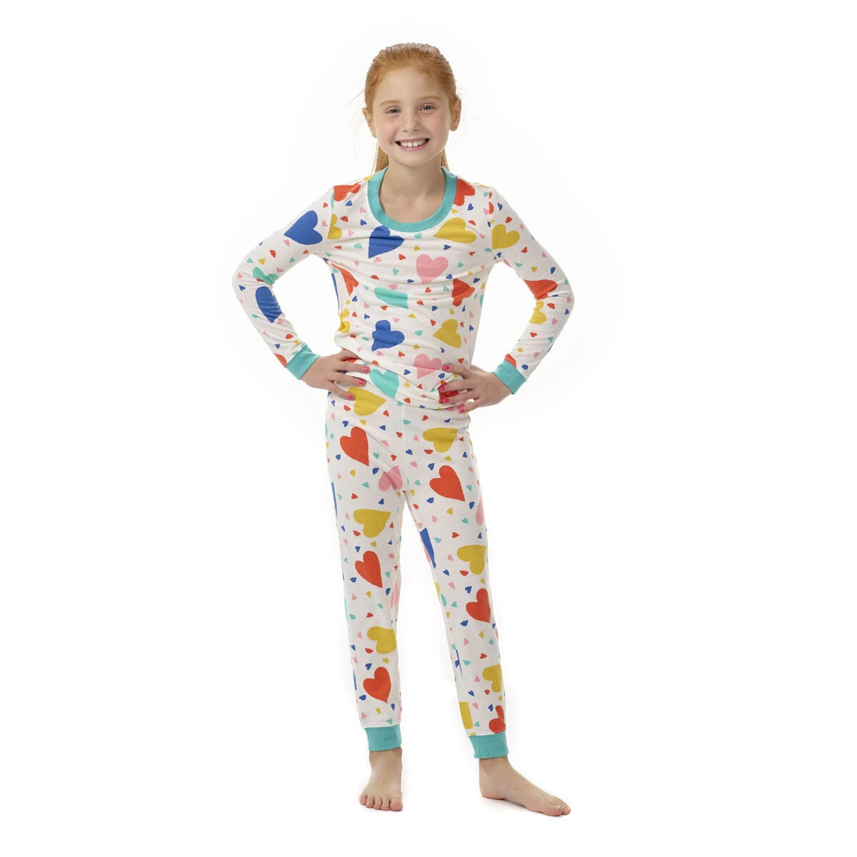 Build-A-Bear Pajama Shop™ Colorful Hearts PJ Pants - Toddler and Youth - US 7155